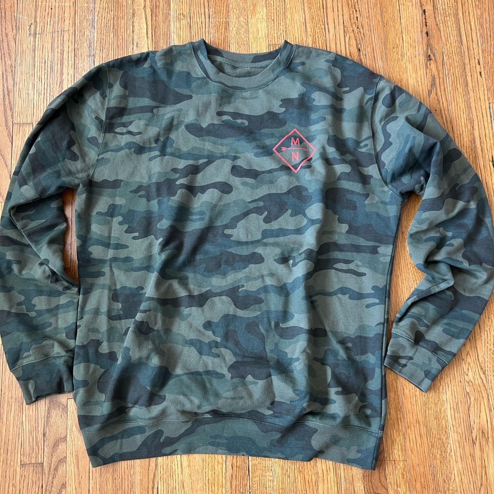 Unisex Camouflage Crewneck Sweater
